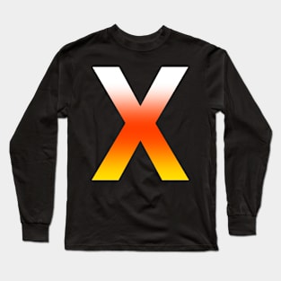 Fire Letter X Long Sleeve T-Shirt